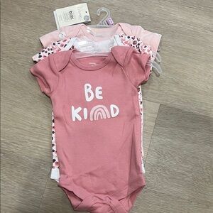 George Baby Girl Onesie Set (3pcs) Newborn Size